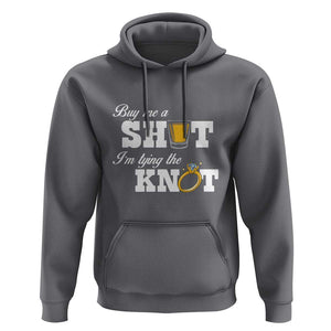 Buy Me A Shot I'm Tying The Knot Hoodie Bachelorette Party Diamond Ring TS11 Charcoal Print Your Wear