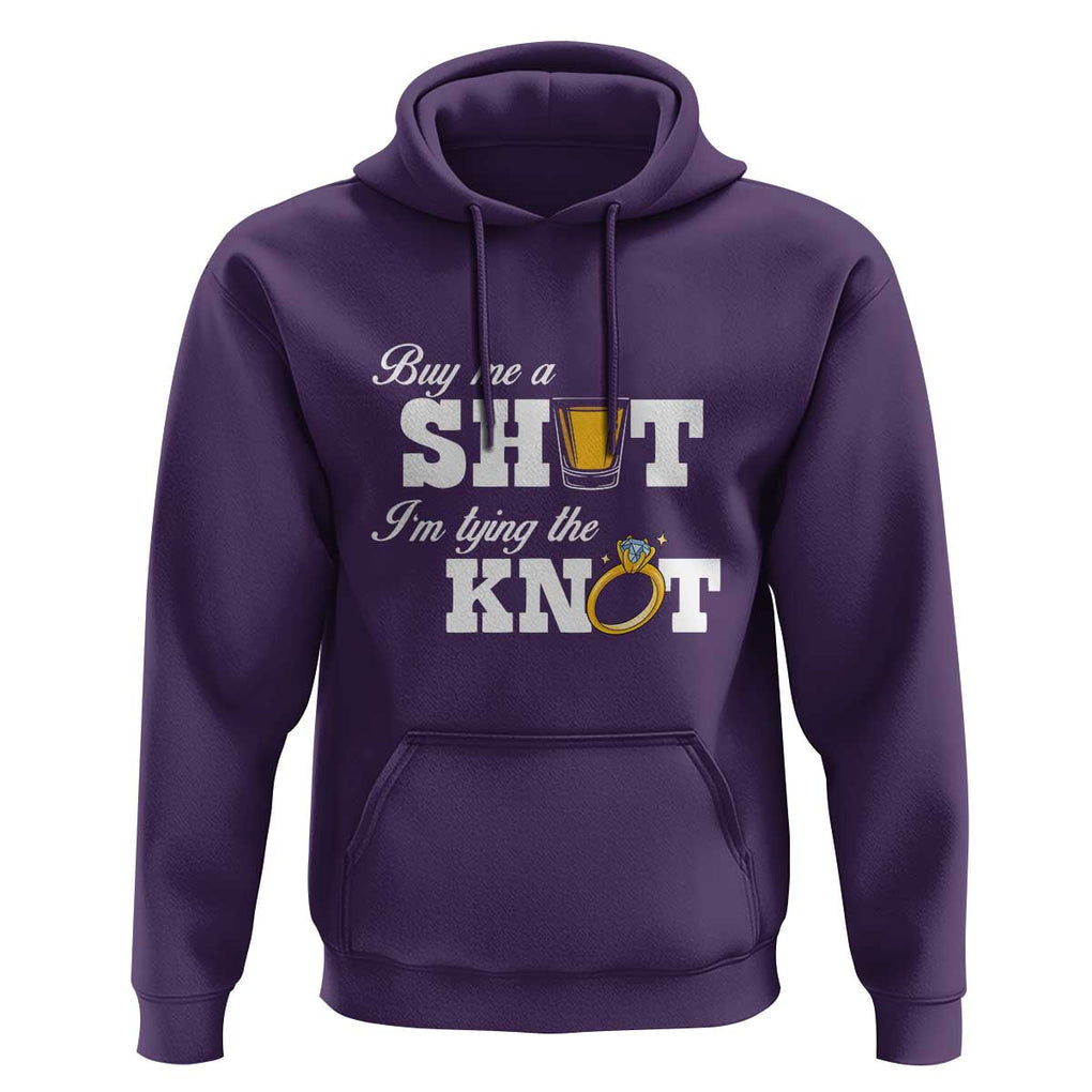 Buy Me A Shot I'm Tying The Knot Hoodie Bachelorette Party Diamond Ring TS11 Purple Print Your Wear