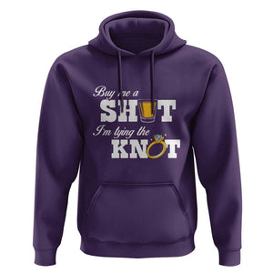 Buy Me A Shot I'm Tying The Knot Hoodie Bachelorette Party Diamond Ring TS11 Purple Print Your Wear
