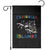 Funny Caribbean Islands Garden Flag Caribbean Sea Tour Map Flag TS11 Black Print Your Wear