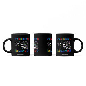 Caribbean Islands Coffee Mug Caribbean Sea Tour Map Flag TS11 Print Your Wear