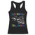 Caribbean Islands Racerback Tank Top Caribbean Sea Tour Map Flag TS11 Black Print Your Wear