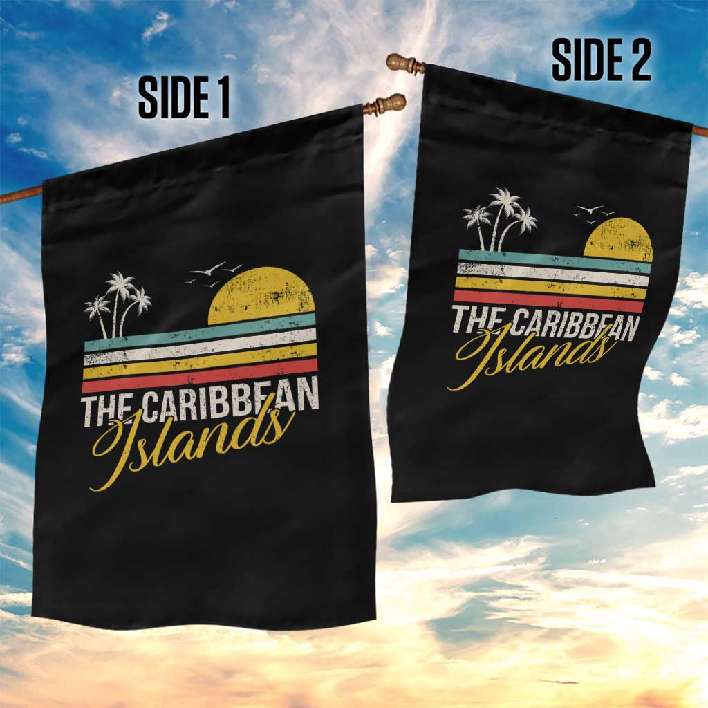 Funny The Caribbean Islands Garden Flag Retro Vacation Beach Caribbean Sea Tour TS11 Print Your Wear