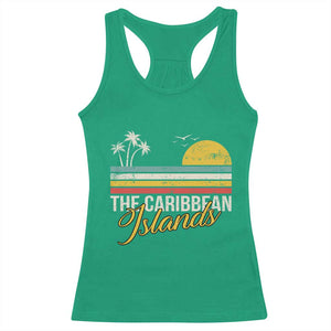 The Caribbean Islands Racerback Tank Top Retro Vacation Beach Caribbean Sea Tour TS11 Irish Green Print Your Wear