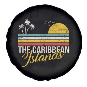 The Caribbean Islands Spare Tire Cover Retro Vacation Beach Caribbean Sea Tour TS11 Print Your Wear