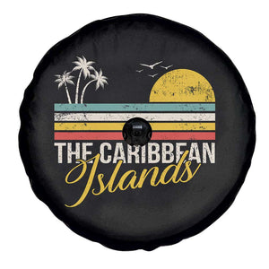 The Caribbean Islands Spare Tire Cover Retro Vacation Beach Caribbean Sea Tour TS11 Print Your Wear