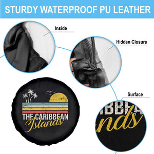 The Caribbean Islands Spare Tire Cover Retro Vacation Beach Caribbean Sea Tour TS11 Print Your Wear