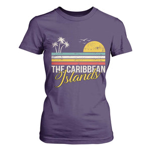 The Caribbean Islands T Shirt For Women Retro Vacation Beach Caribbean Sea Tour TS11 Purple Print Your Wear