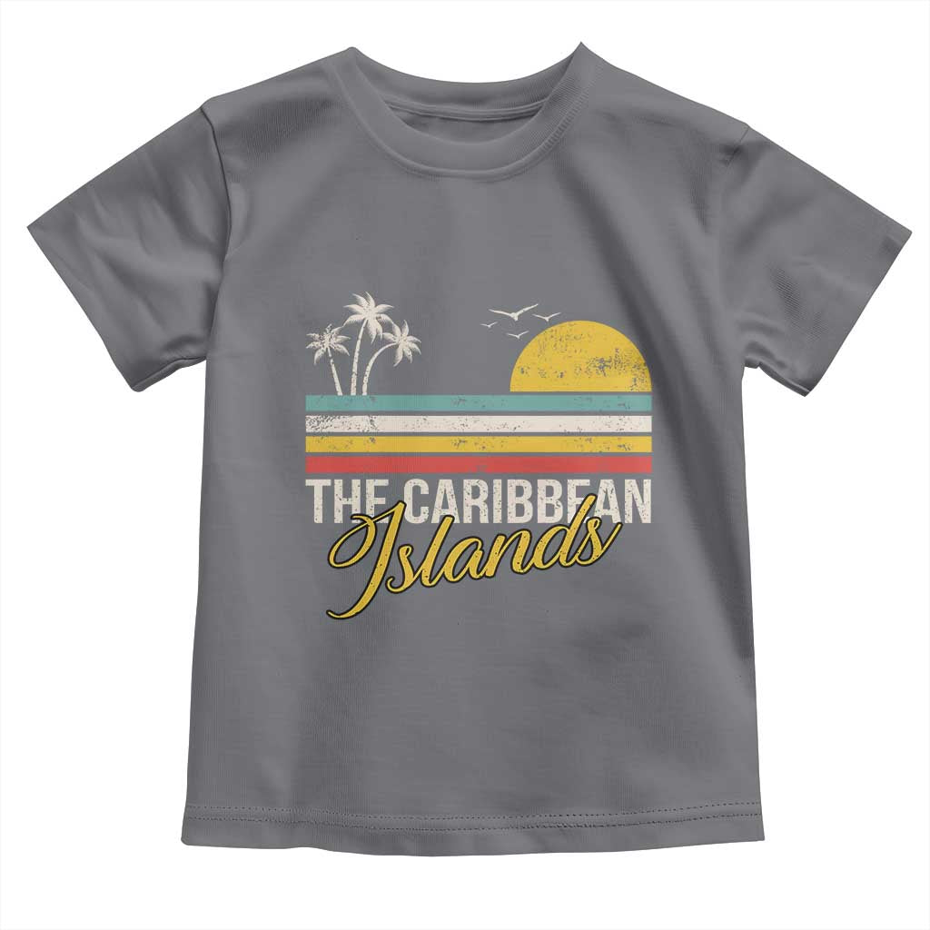 The Caribbean Islands Toddler T Shirt Retro Vacation Beach Caribbean Sea Tour TS11 Charcoal Print Your Wear