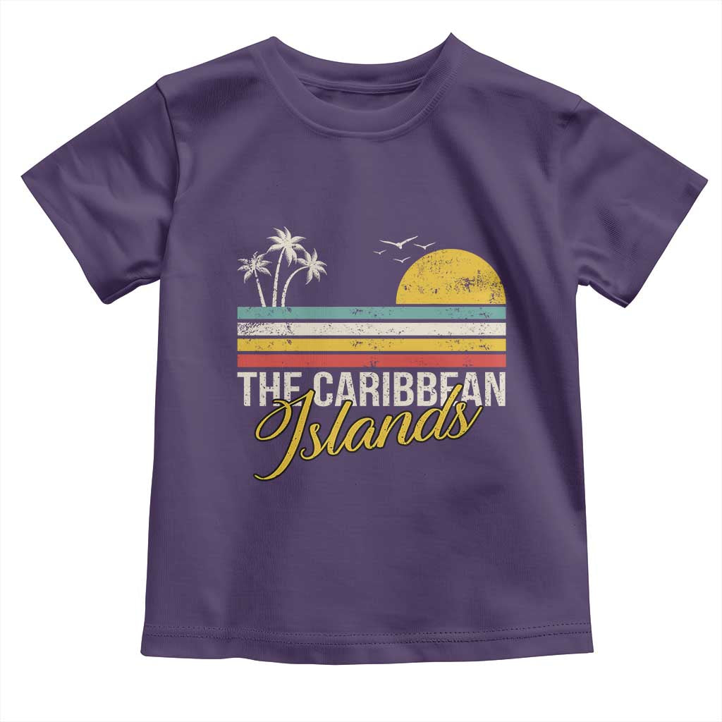 The Caribbean Islands Toddler T Shirt Retro Vacation Beach Caribbean Sea Tour TS11 Purple Print Your Wear