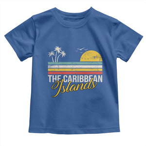The Caribbean Islands Toddler T Shirt Retro Vacation Beach Caribbean Sea Tour TS11 Royal Blue Print Your Wear