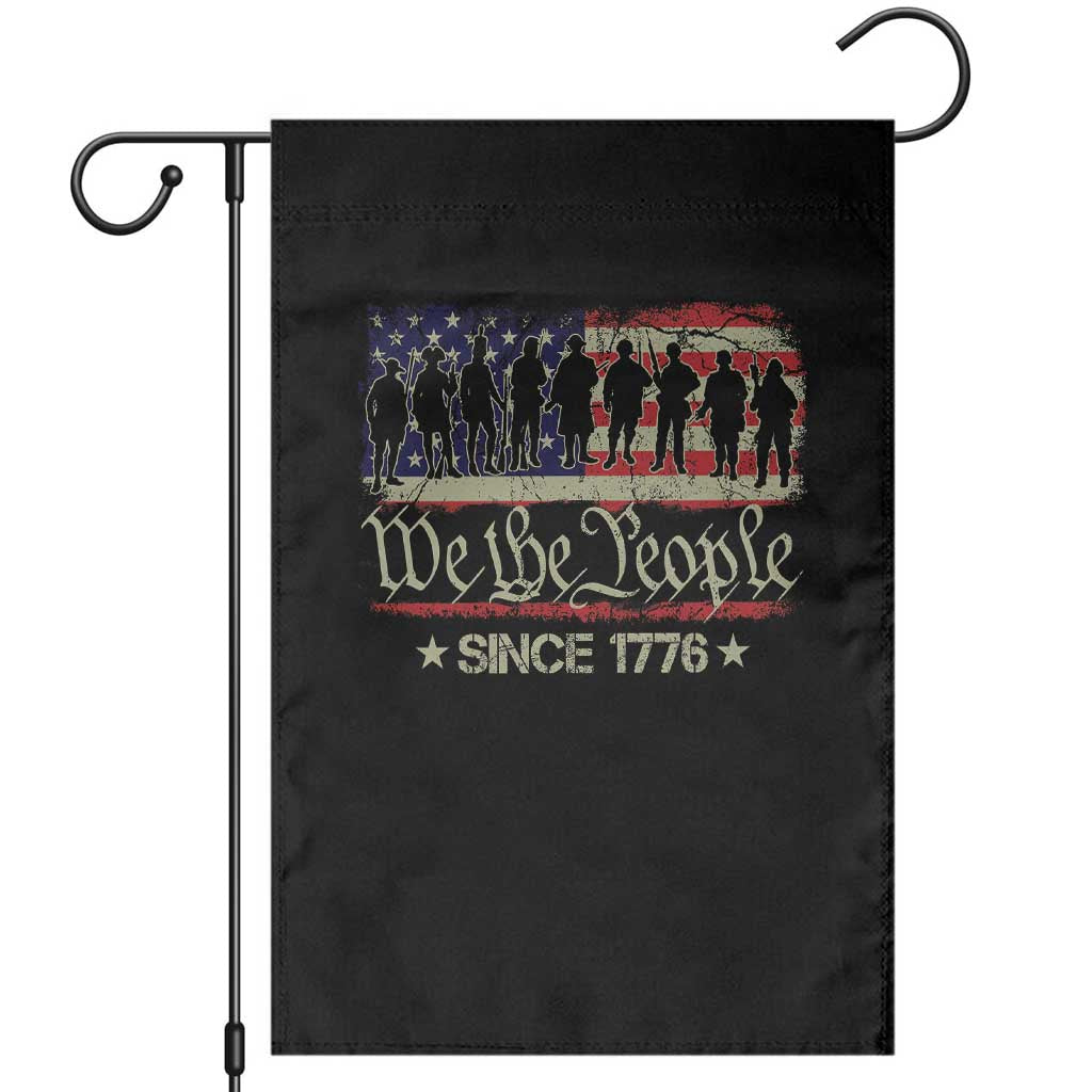 We The People Since 1776 Garden Flag 250 Years America Anniversary Vintage American Flag TS11 Black Print Your Wear