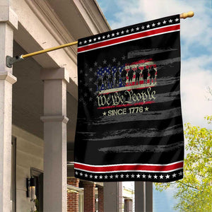We The People Since 1776 Garden Flag 250 Years America Anniversary Vintage American Flag TS11 Distressed Black Red Print Your Wear