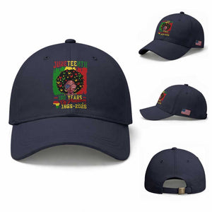 Juneteenth 160 Years Of Freedom Baseball Cap African American Pride