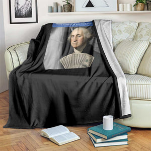There is Motion At Your Front Door George Washington Meme Throw Blanket