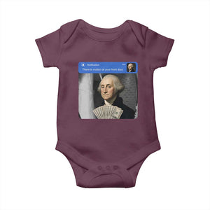 There is Motion At Your Front Door George Washington Meme Baby Onesie