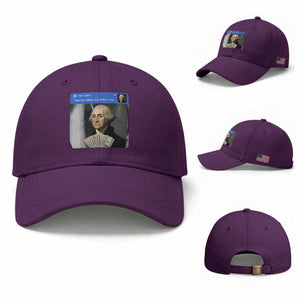 There is Motion At Your Front Door George Washington Meme Baseball Cap