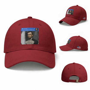 There is Motion At Your Front Door Abraham Lincoln Meme Baseball Cap