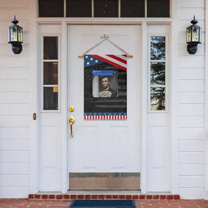 There is Motion At Your Front Door Abraham Lincoln Meme Patriotic Garden Flag
