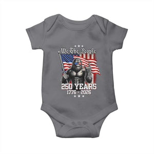 250th Anniversary USA Bigfoot Baby Onesie Sasquatch 250 Years Independence