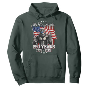 250th Anniversary USA Bigfoot Hoodie Sasquatch 250 Years Independence