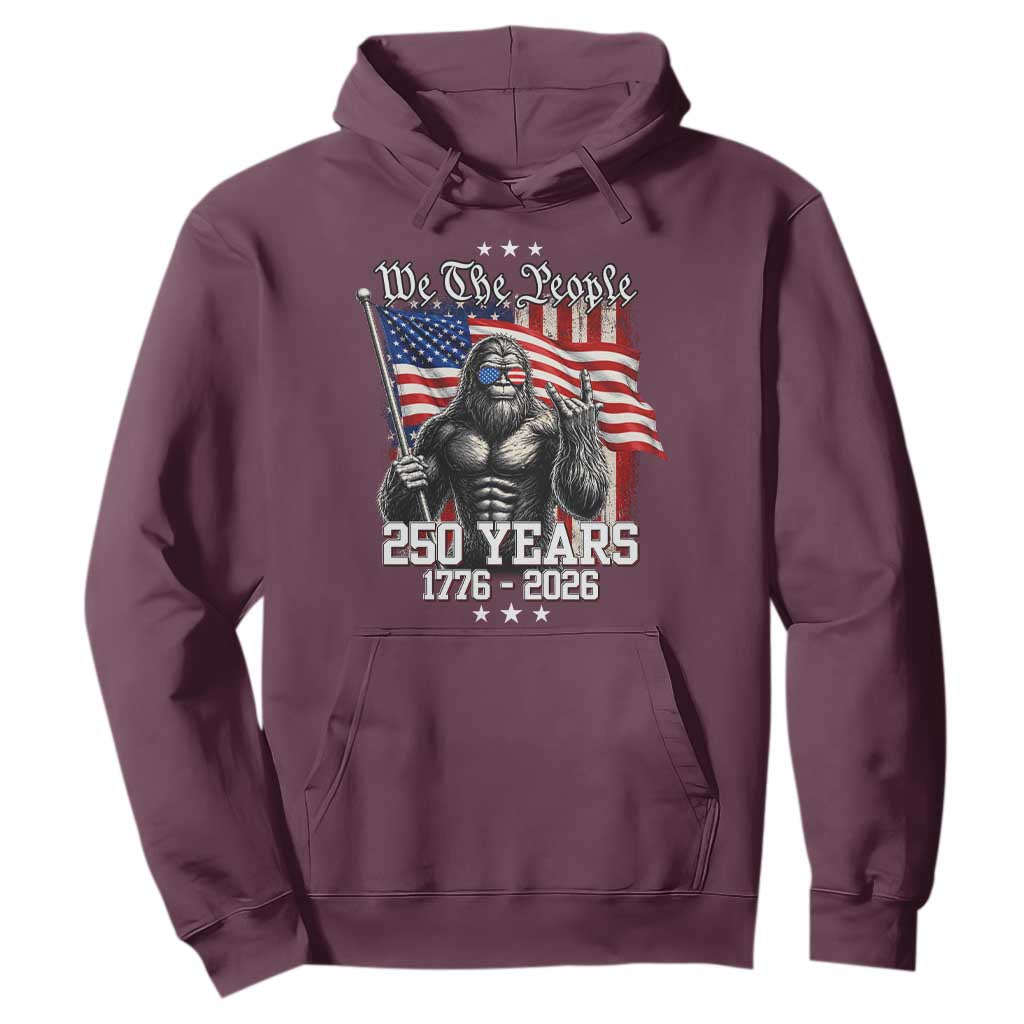 250th Anniversary USA Bigfoot Hoodie Sasquatch 250 Years Independence