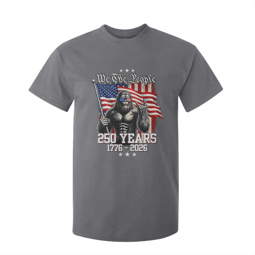 250th Anniversary USA Bigfoot T Shirt For Kid Sasquatch 250 Years Independence