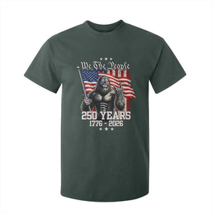250th Anniversary USA Bigfoot T Shirt For Kid Sasquatch 250 Years Independence