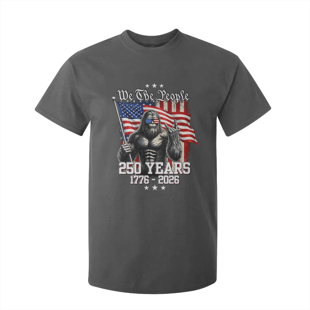 250th Anniversary USA Bigfoot T Shirt For Kid Sasquatch 250 Years Independence