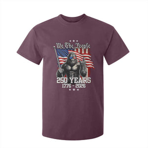 250th Anniversary USA Bigfoot T Shirt For Kid Sasquatch 250 Years Independence