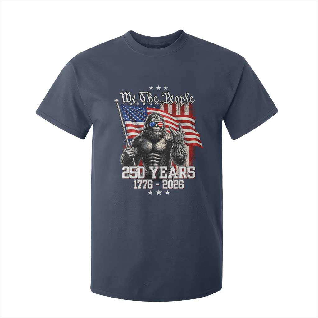 250th Anniversary USA Bigfoot T Shirt For Kid Sasquatch 250 Years Independence