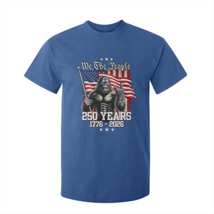 250th Anniversary USA Bigfoot T Shirt For Kid Sasquatch 250 Years Independence