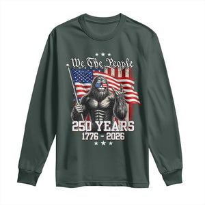250th Anniversary USA Bigfoot Long Sleeve Shirt Sasquatch 250 Years Independence