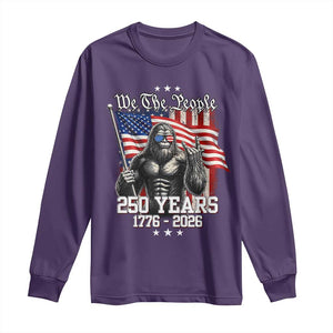 250th Anniversary USA Bigfoot Long Sleeve Shirt Sasquatch 250 Years Independence