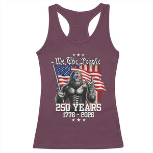 250th Anniversary USA Bigfoot Racerback Tank Top Sasquatch 250 Years Independence