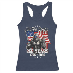 250th Anniversary USA Bigfoot Racerback Tank Top Sasquatch 250 Years Independence