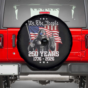 250th Anniversary USA Bigfoot Spare Tire Cover Sasquatch 250 Years Independence TS11 Black Print Your Wear