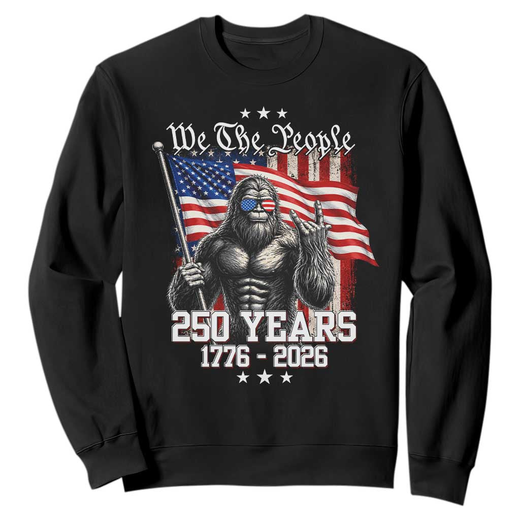 250th Anniversary USA Bigfoot Sweatshirt Sasquatch 250 Years Independence