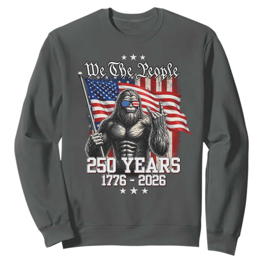 250th Anniversary USA Bigfoot Sweatshirt Sasquatch 250 Years Independence