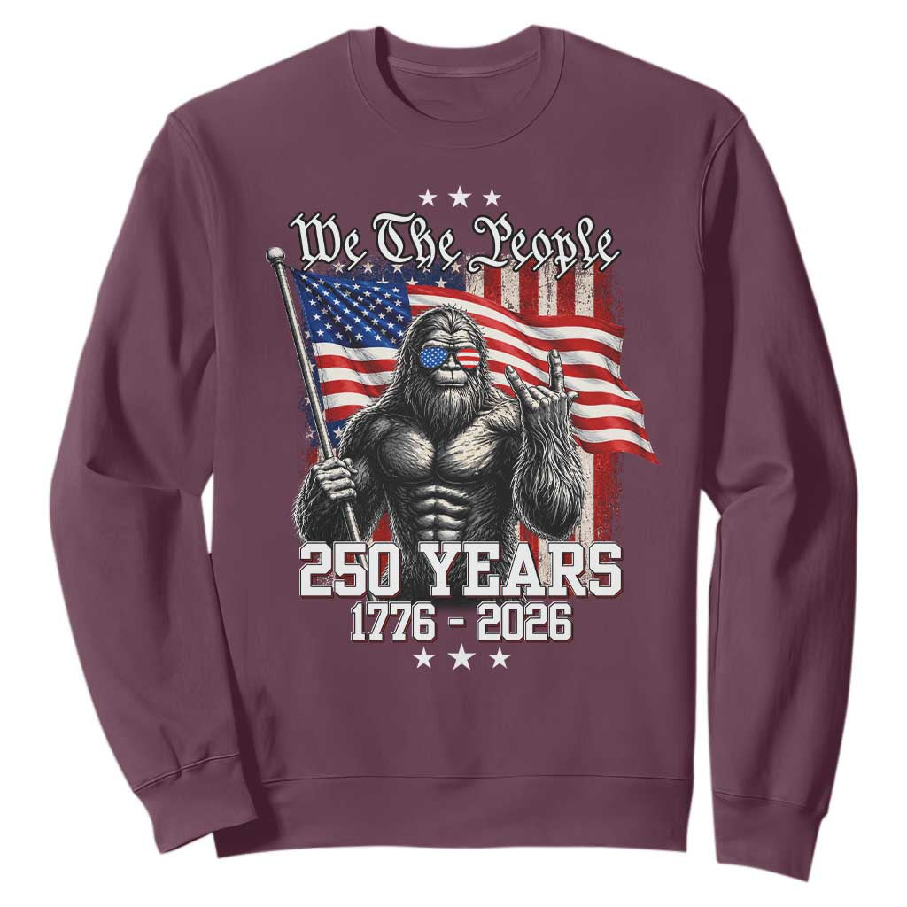 250th Anniversary USA Bigfoot Sweatshirt Sasquatch 250 Years Independence