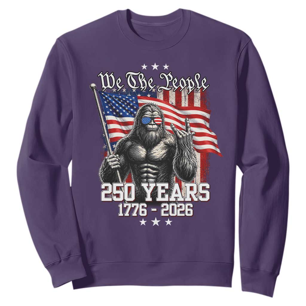 250th Anniversary USA Bigfoot Sweatshirt Sasquatch 250 Years Independence