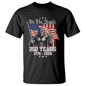 250th Anniversary USA Bigfoot T Shirt Sasquatch 250 Years Independence