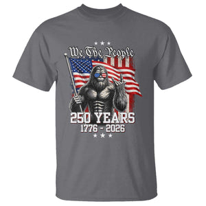 250th Anniversary USA Bigfoot T Shirt Sasquatch 250 Years Independence