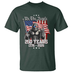 250th Anniversary USA Bigfoot T Shirt Sasquatch 250 Years Independence