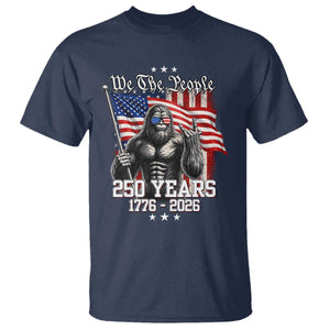 250th Anniversary USA Bigfoot T Shirt Sasquatch 250 Years Independence