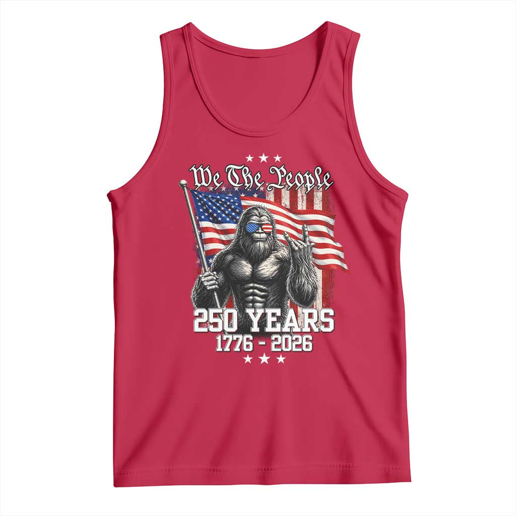 250th Anniversary USA Bigfoot Tank Top Sasquatch 250 Years Independence