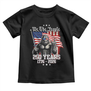 250th Anniversary USA Bigfoot Toddler T Shirt Sasquatch 250 Years Independence