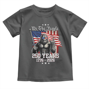 250th Anniversary USA Bigfoot Toddler T Shirt Sasquatch 250 Years Independence
