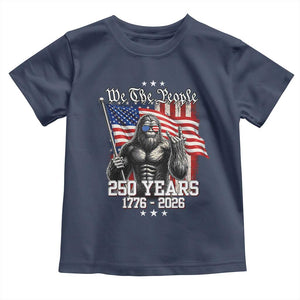 250th Anniversary USA Bigfoot Toddler T Shirt Sasquatch 250 Years Independence