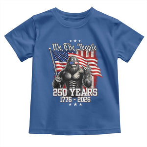 250th Anniversary USA Bigfoot Toddler T Shirt Sasquatch 250 Years Independence